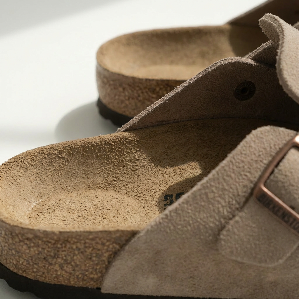 Sandalen Unisex Suède | Kurkvoetbed