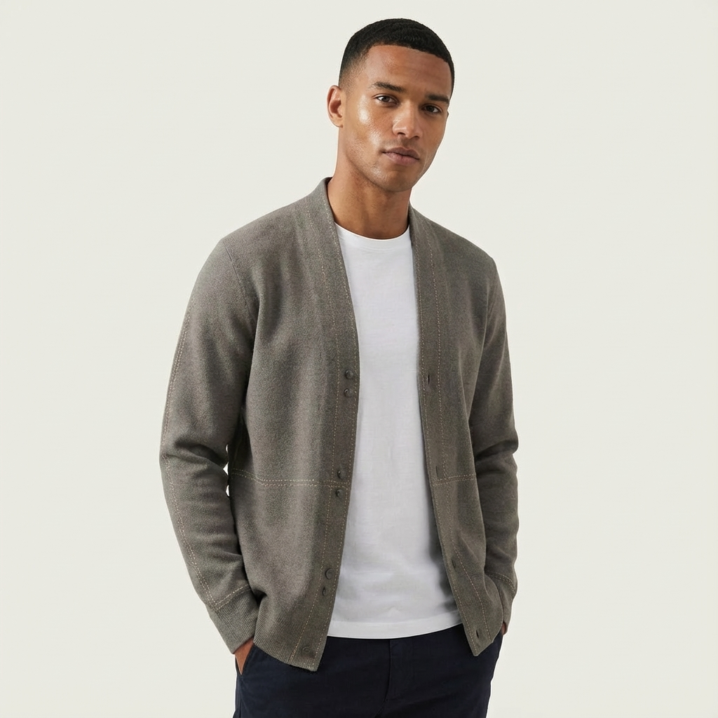 Heren Wollen Vest | Ruitpatroon