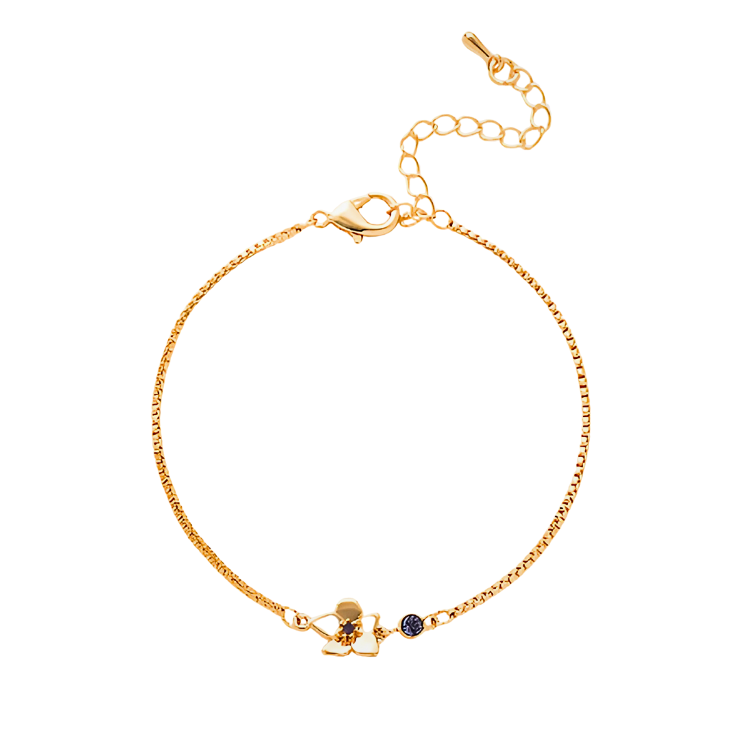 Geboortebloem & Geboortesteen Armband