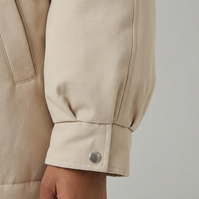 Dames Pufferjas Afneembare Kraag