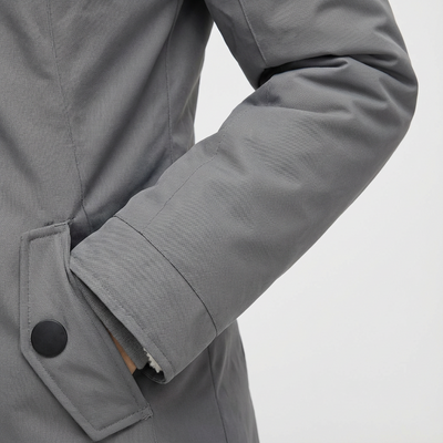 Lange Winterjacke Mit Kapuze & Futter