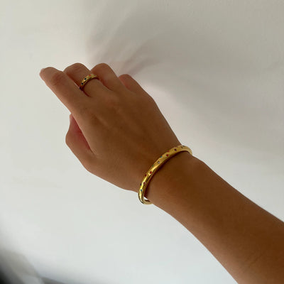 Gouden Regenboog Sterren Bangle Armband Dames