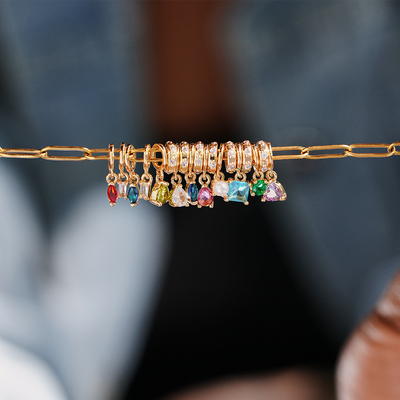 Gepersonaliseerde Geboortesteen Hanger Ketting