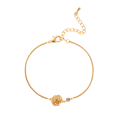 Geboortebloem & Geboortesteen Armband