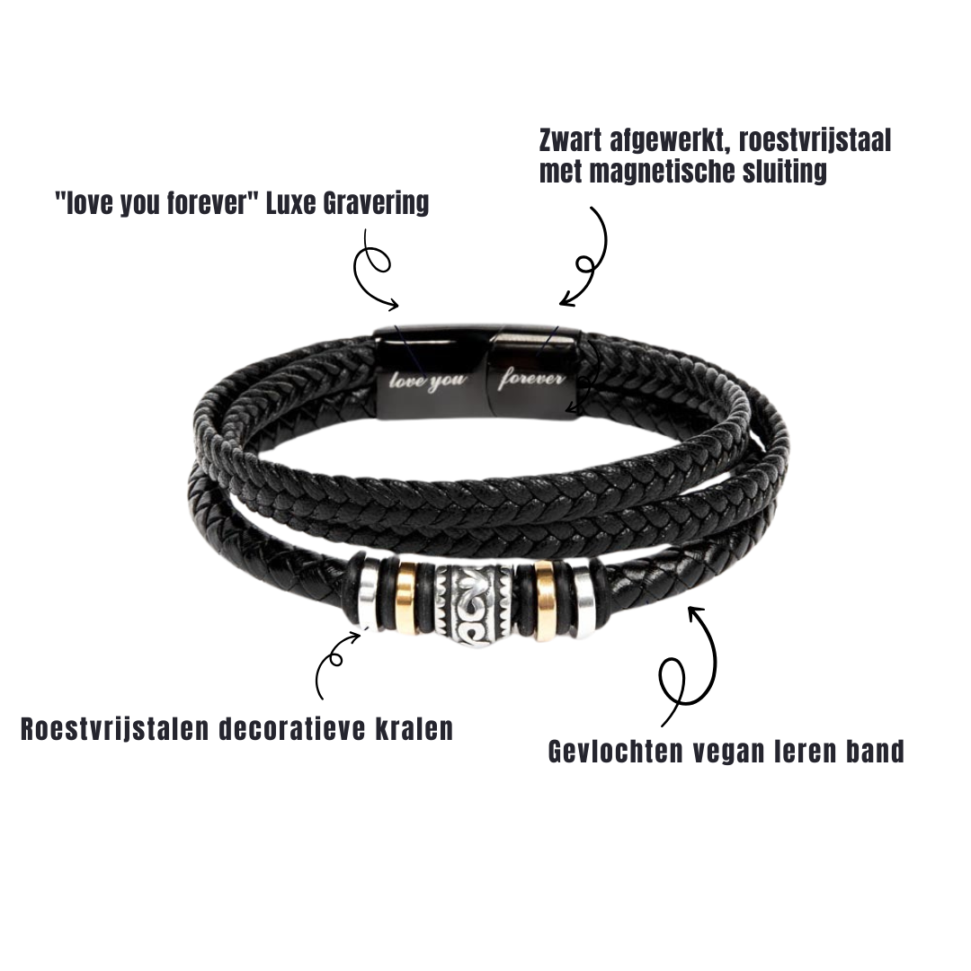 'Hou Van Jou, Voor Altijd' Zoon Armband