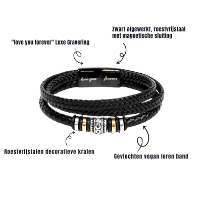 'Hou Van Jou, Voor Altijd' Zoon Armband