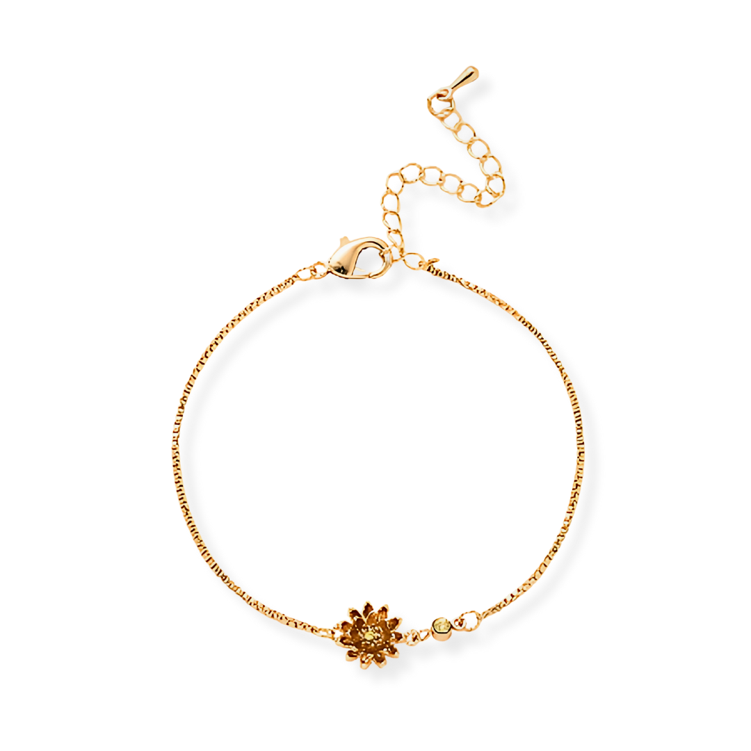 Geboortebloem & Geboortesteen Armband