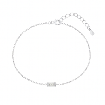 Dames Gepersonaliseerde Baguette Geboortesteen Armband
