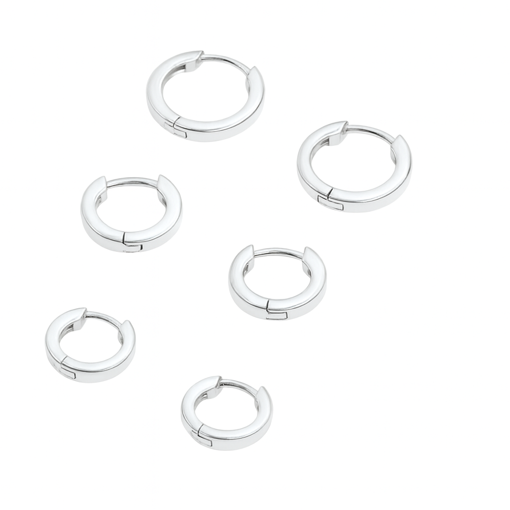 Oorringen Dames Huggie Sterling Zilver