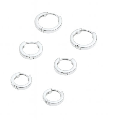 Oorringen Dames Huggie Sterling Zilver