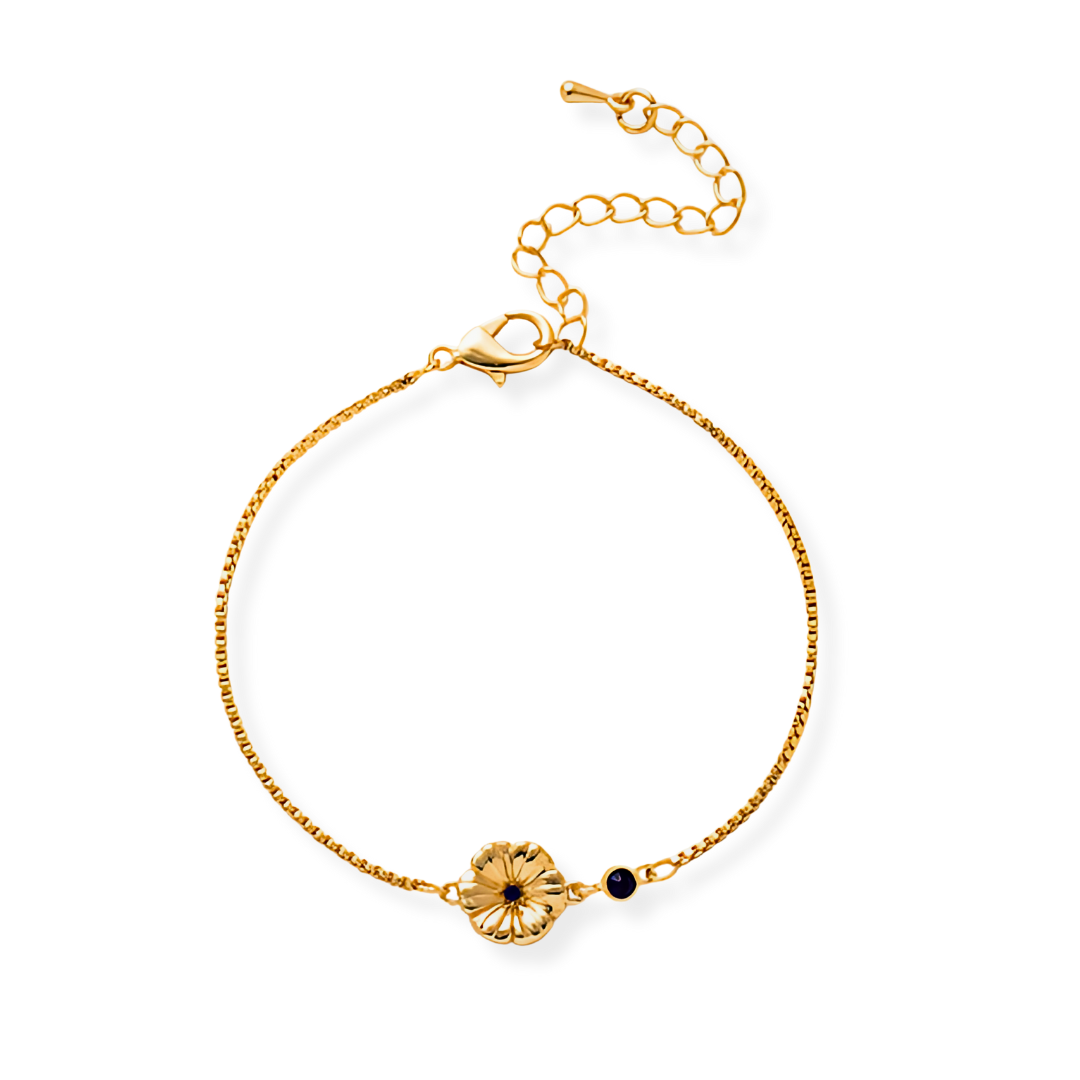 Geboortebloem & Geboortesteen Armband